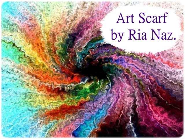 Art Scarf by Ria Naz.