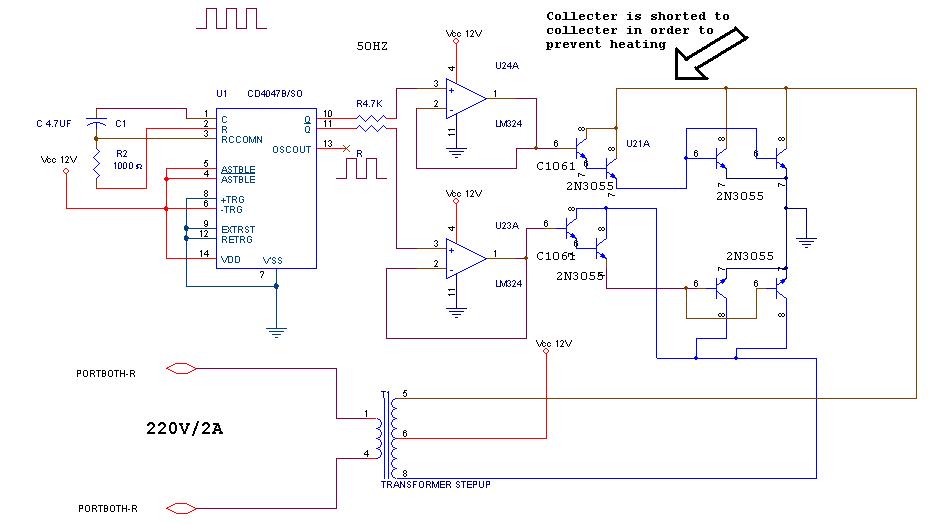 Electro: Rangkaian Inverter 12 V Menjadi 220 V