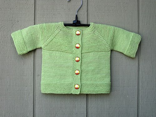 Cardigan de bebe tejido a dos agujas Clearance