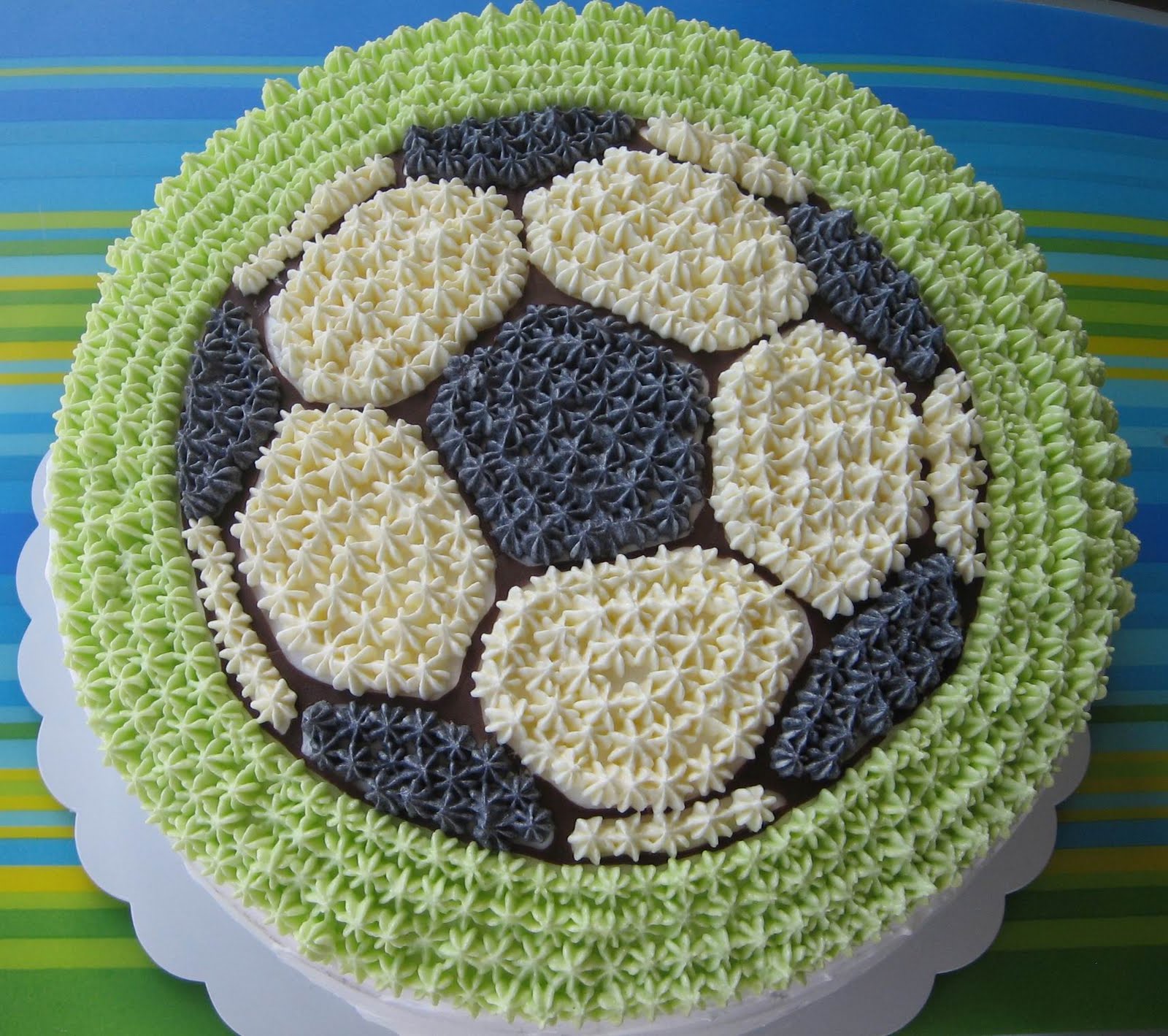 cakecakejelly: 3D 立體足球蛋糕