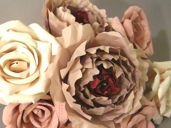 Paper Bouquets using Curious Metallic Cardstocks and Paper
