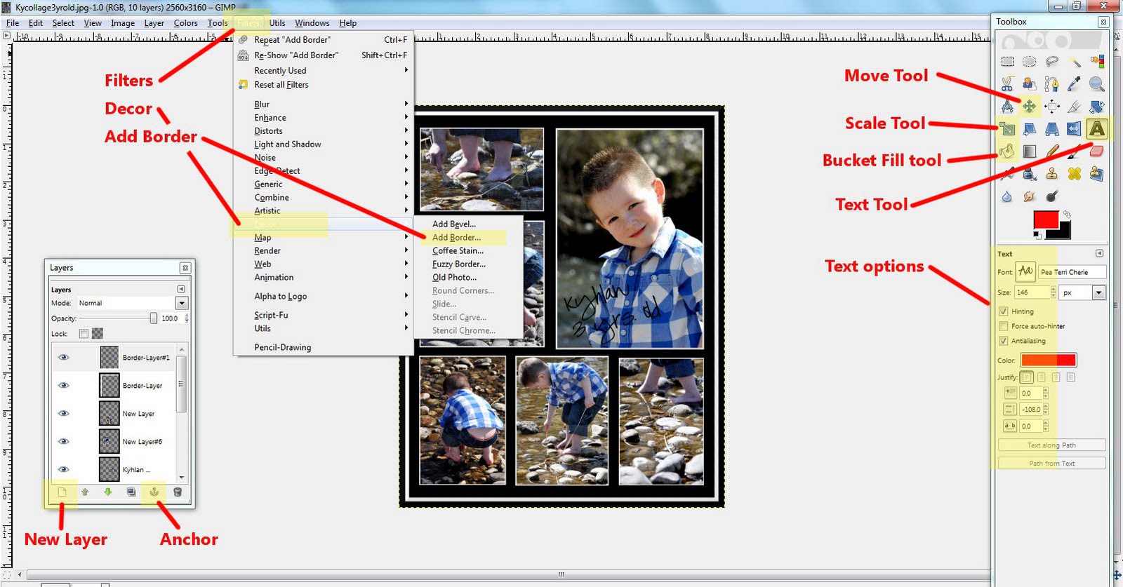 SpinCycle Creating a Simple Photo Collage in GIMP