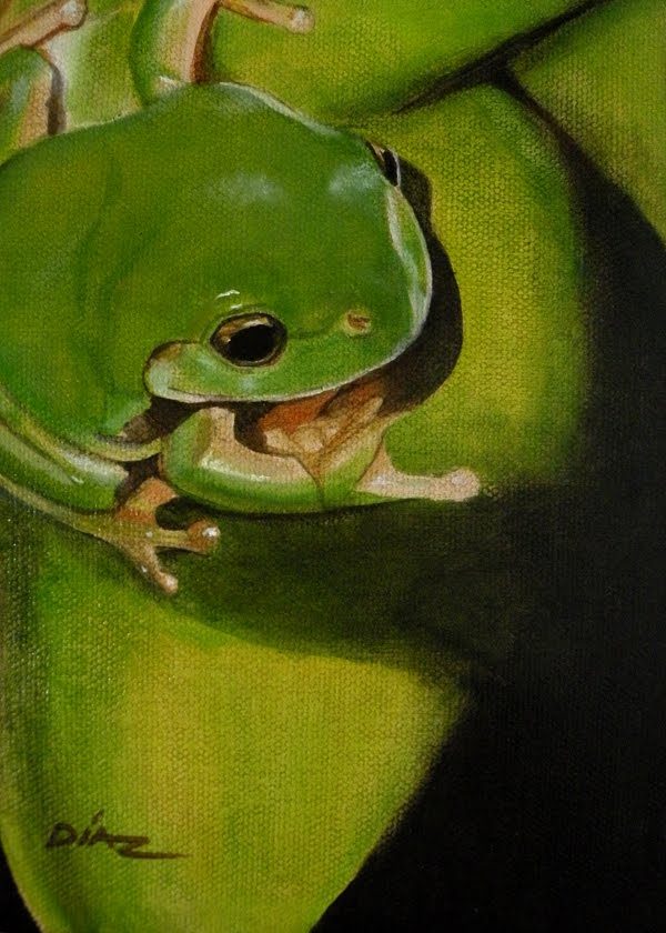 Gerry Diaz Fine Artist Frog painting