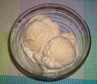 homemade papaya ice cream