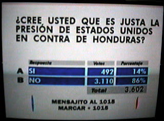 Honduran poll 7/29/09