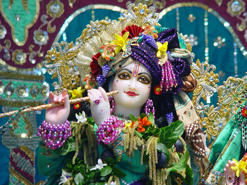 Spread a Cheer Lord Krishna at the Vrindavan Temple