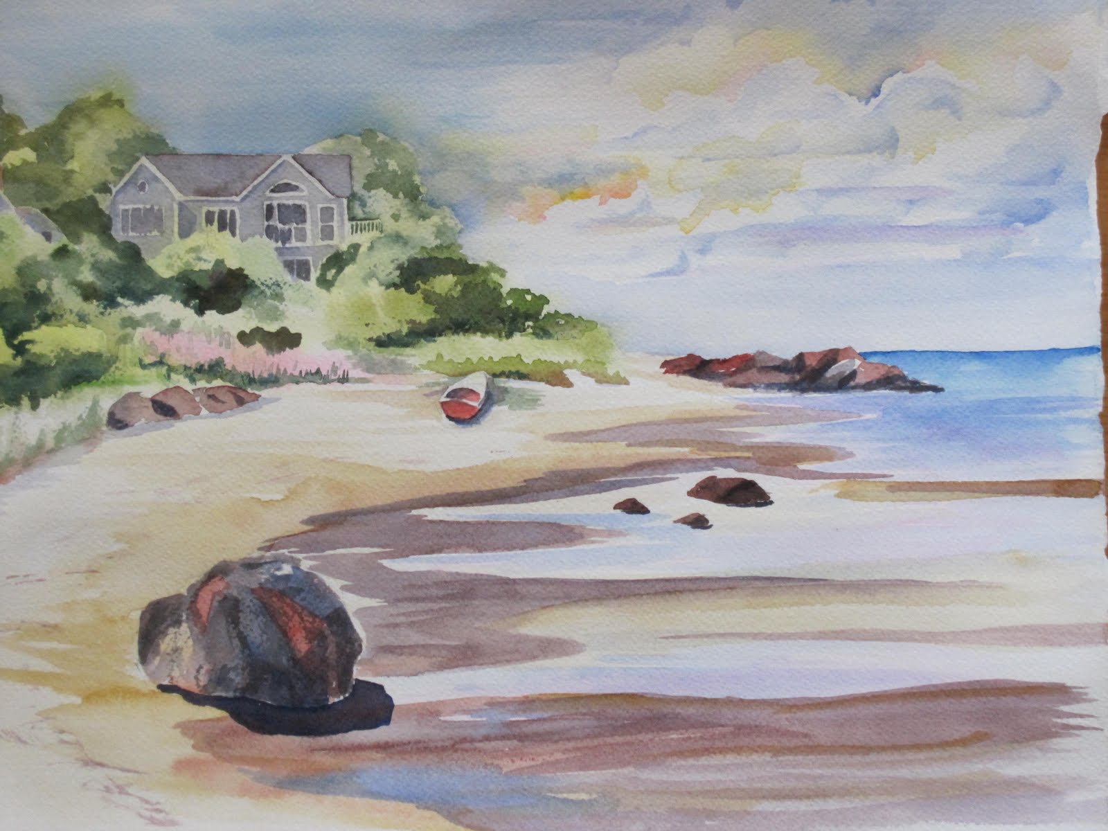 Watercolors by Liana Yarckin: More Cape Cod Scenes