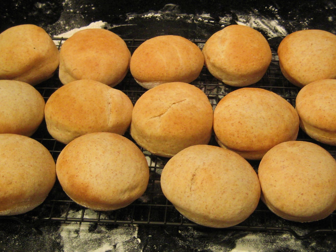 Straight from the fridge Light wheat hamburger buns