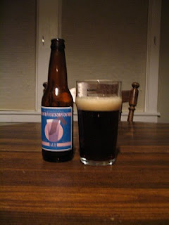 Bottle of Homebrewed Brown Ale