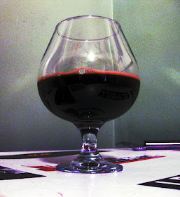 Bourbon Oak Triplebock Tasting - Sorry for the crazy picture, but for some reason I really like the look.