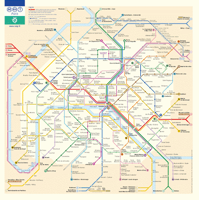 Plan de Metro Paris Français Métro Ratp Francais Carte Mapa Map of ...