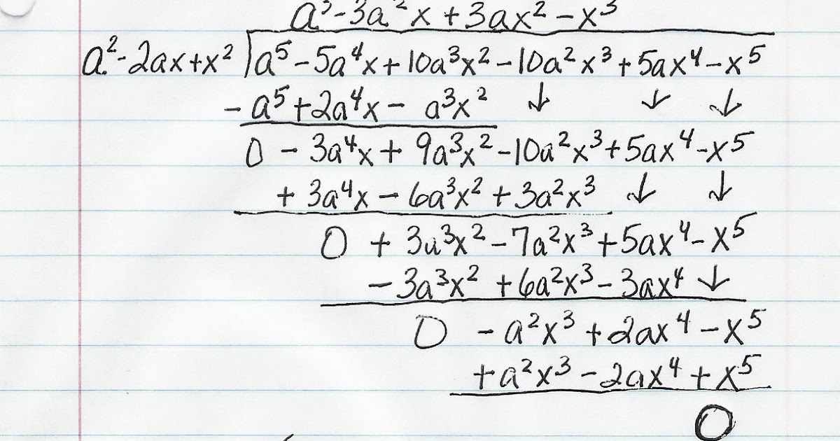 Dividing Polynomials Easy Way