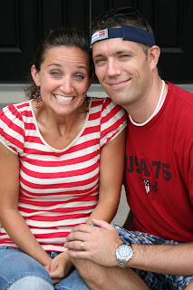 McKnight family picture - young couple posing for a picture 