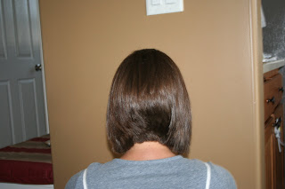 Back view of a woman's hair