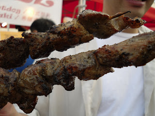 Skewers of pork 'souvlaki' from Chubbz @ 2009 Richmond Night Market
