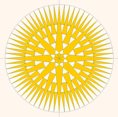 Adventures in Hand Piecing: 64-Point Mariner's Compass
