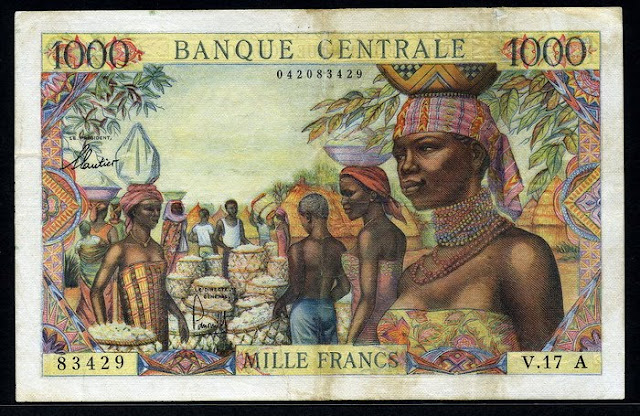Equatorial African States 1000 Francs banknote