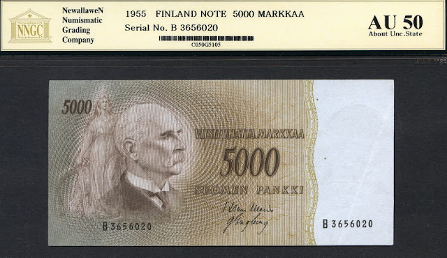 5000 Finnish markka banknote