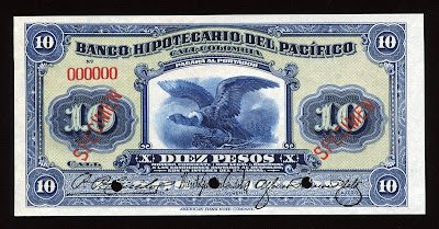 Colombia Antique Currency condor 10 Peso