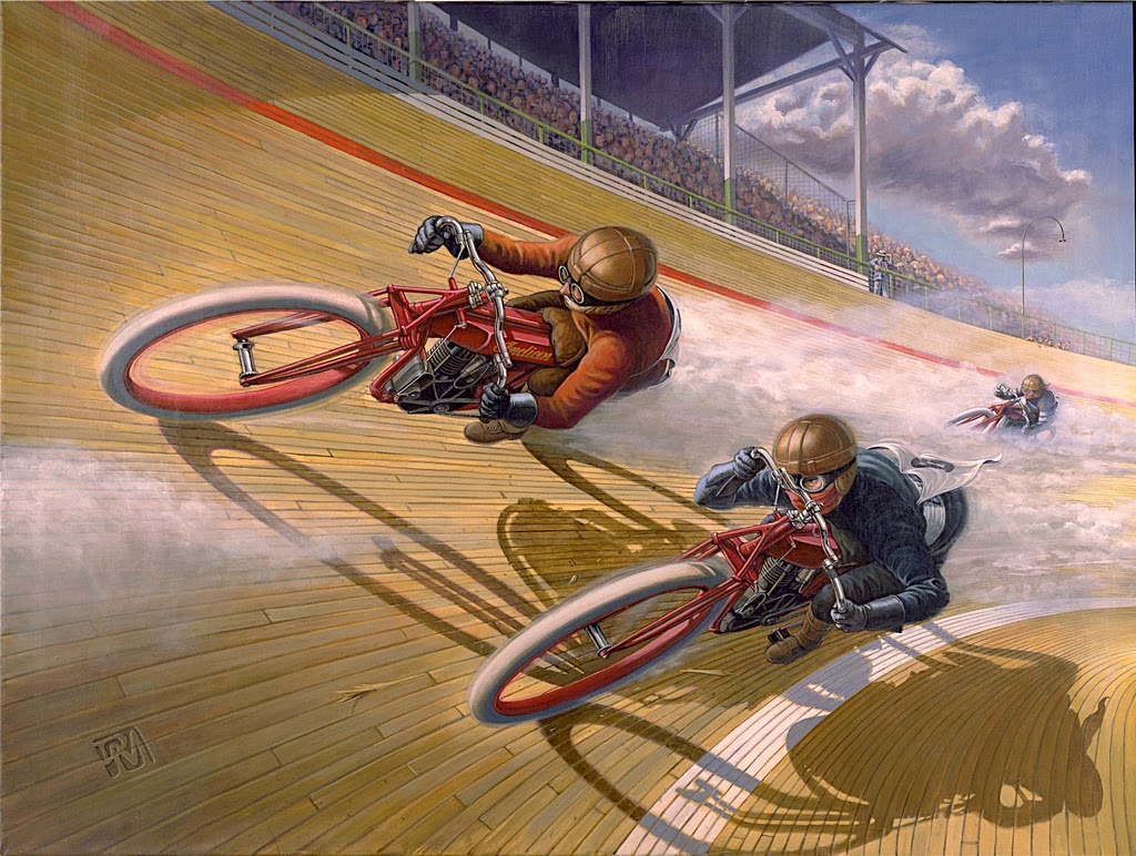 мотоциклист проволока