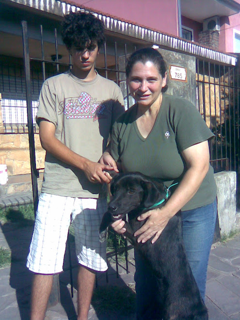 Pancho con su nueva familia