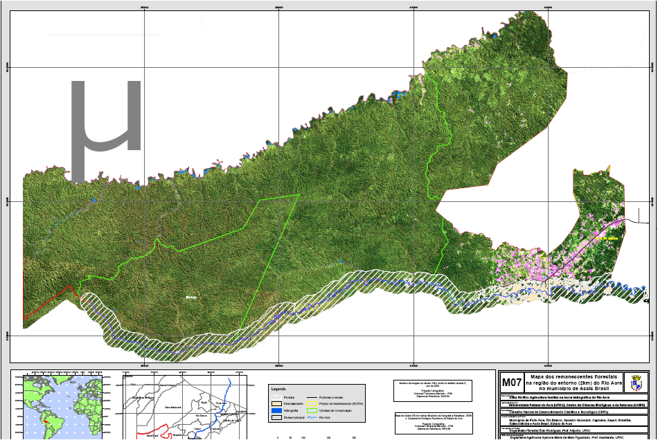 Ciliar Só Rio Acre : Mapeamento temático