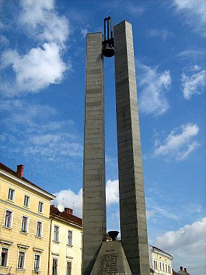 Monument with a bell