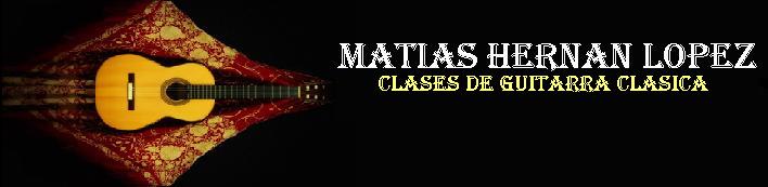 Matias Hernan Lopez (Clases de guitarra clásica)