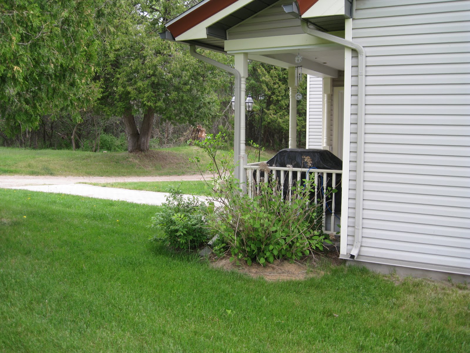 NEW GARDENS AT THE FARM Back Veranda Garden