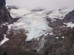 Glacier blue ice in Glacier Peak Wilderness