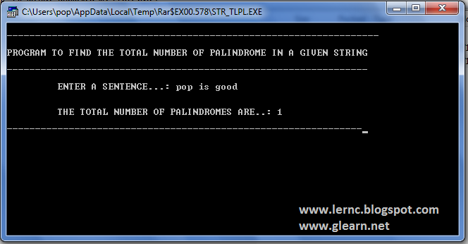 C Tutor... C Tutorial....: Program to find the total number of ...