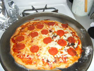 finished pizza