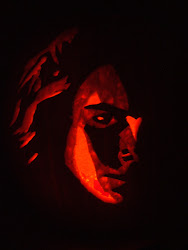pumpkin potter harry pumpkins face hermione carved own lit candle profile