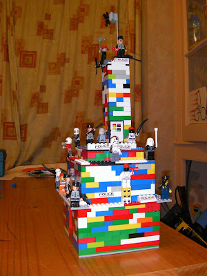 enormous lego tower