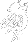 fairy picture outline drawing for coloring