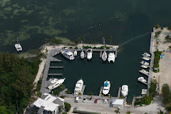 Banana Bay from a few feet up.  YA is in the lower right corner in front of the dock house.