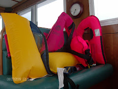 Once a year we test the PFD's to make sure they'll hold air if we need them to