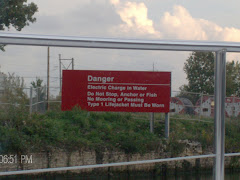 Approaching the Asian Carp Barrier.