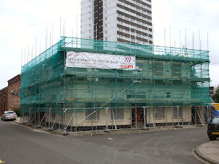 The now closed Globe pub in Barker Street being redeveloped into student flats