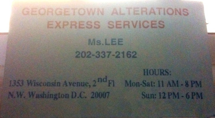 The Fabulous RU Blog: Georgetown alterations with Ms. Lee are a must!
