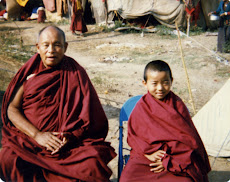 Con mi guru Khensur Lobsang Tenpa