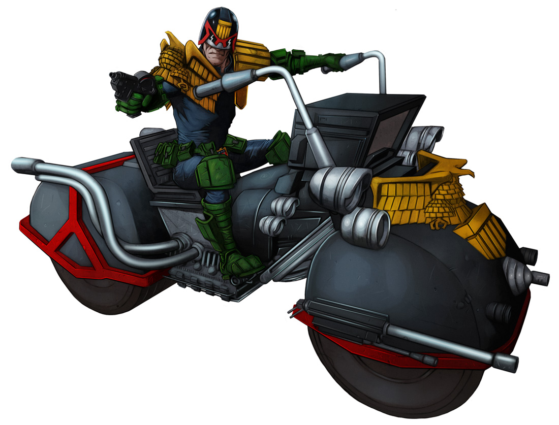 Awesome New Dredd Images Reveal Full Judge Costume Lawmaster Bike