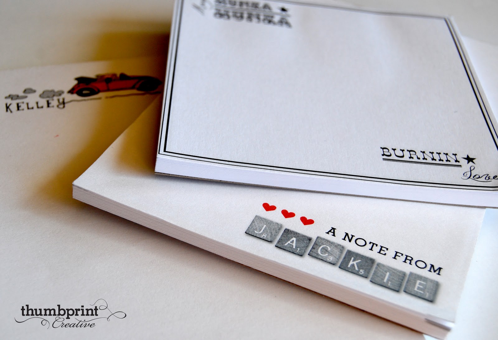 Thumbprint Creative Personalized Notepads