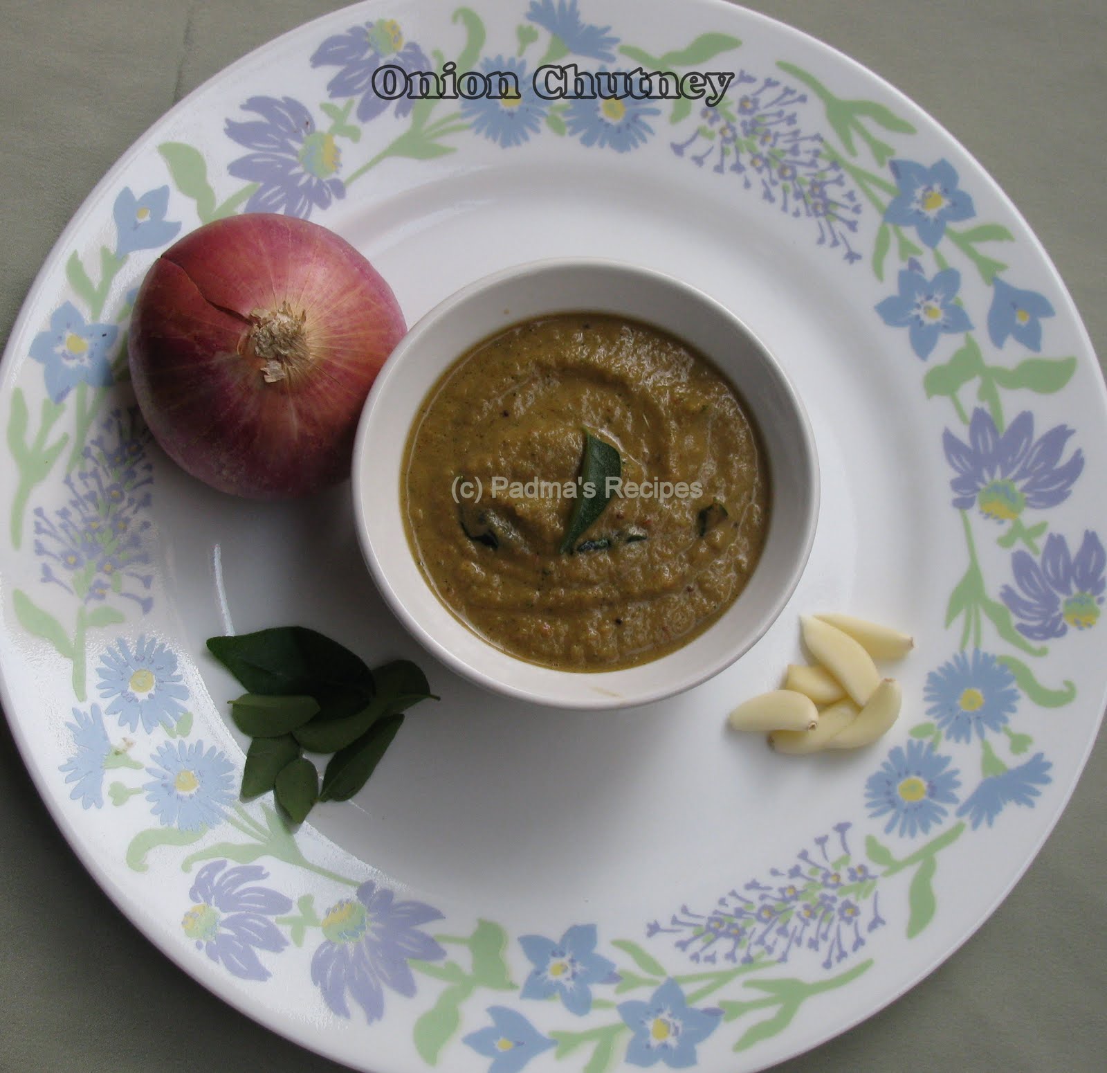 Padma's Recipes ONION CHUTNEY