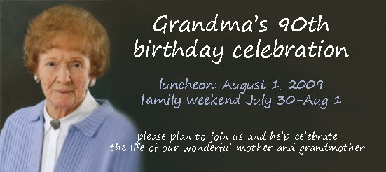 Grandma's 90th Birthday Celebration