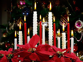 Scented Candles New Year Wallpaper