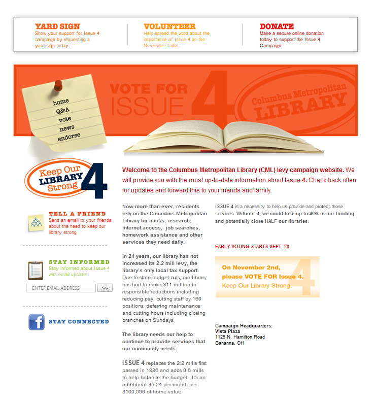 Retiring Guy's Digest Columbus Metropolitan Library Levy Campaign