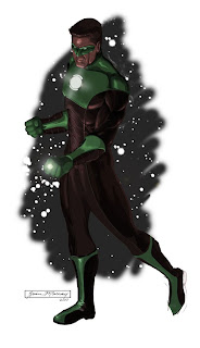 All space-dancing.. in space. You know, flying around all covered in green-ness. Makin' big boxing gloves and what-not.