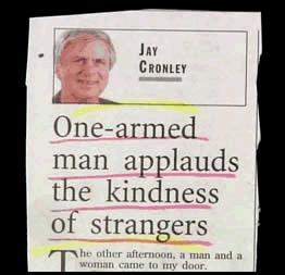 One-armed man applauds One-armed man applauds