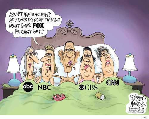 Strange bed-fellows - ABC, NBC, Obama, CBS, and CNN
